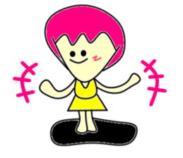 Hole funky girl sticker #4454023