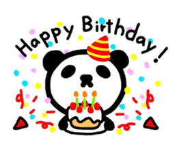 Cute Panda's daily life -English sticker #4454304