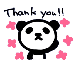 Cute Panda's daily life -English sticker #4454307