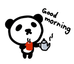 Cute Panda's daily life -English sticker #4454312