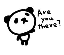 Cute Panda's daily life -English sticker #4454313