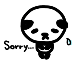 Cute Panda's daily life -English sticker #4454314