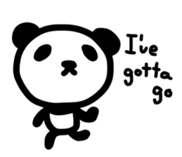 Cute Panda's daily life -English sticker #4454316