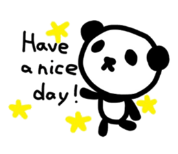 Cute Panda's daily life -English sticker #4454317