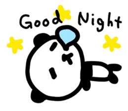 Cute Panda's daily life -English sticker #4454319