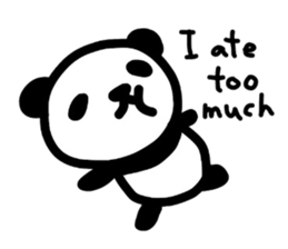 Cute Panda's daily life -English sticker #4454322