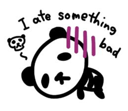 Cute Panda's daily life -English sticker #4454323
