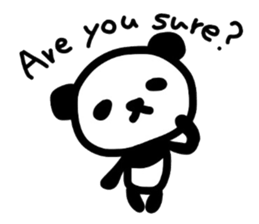 Cute Panda's daily life -English sticker #4454324