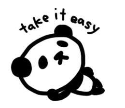Cute Panda's daily life -English sticker #4454325