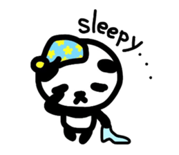 Cute Panda's daily life -English sticker #4454326