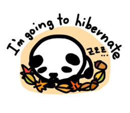 Cute Panda's daily life -English sticker #4454327