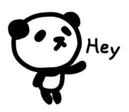 Cute Panda's daily life -English sticker #4454328