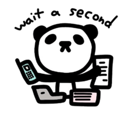 Cute Panda's daily life -English sticker #4454329