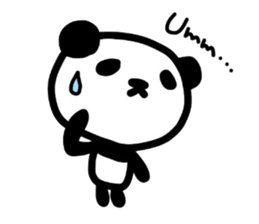 Cute Panda's daily life -English sticker #4454330