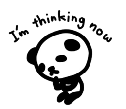 Cute Panda's daily life -English sticker #4454332