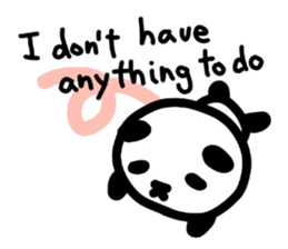 Cute Panda's daily life -English sticker #4454333