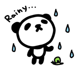 Cute Panda's daily life -English sticker #4454338