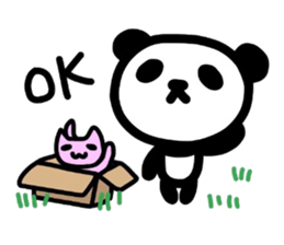 Cute Panda's daily life -English sticker #4454343
