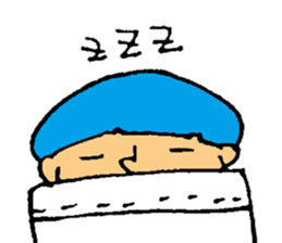 blue mushroom boy! sticker #4455130