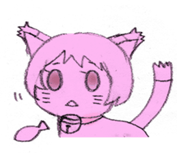 Girl picture book sticker #4455346