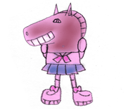 Girl picture book sticker #4455351