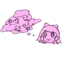 Girl picture book sticker #4455354