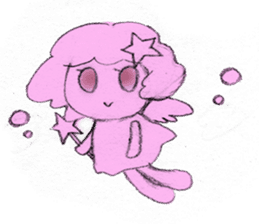 Girl picture book sticker #4455357