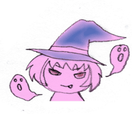 Girl picture book sticker #4455368