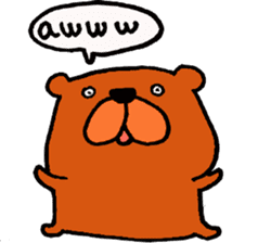 Speaking teddy bear sticker #4455584