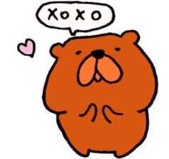 Speaking teddy bear sticker #4455585