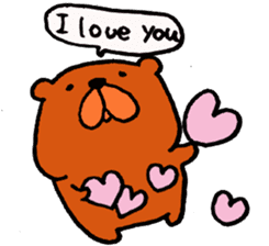 Speaking teddy bear sticker #4455588