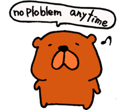 Speaking teddy bear sticker #4455589