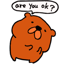 Speaking teddy bear sticker #4455590