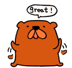 Speaking teddy bear sticker #4455591