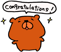 Speaking teddy bear sticker #4455592