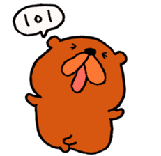 Speaking teddy bear sticker #4455594