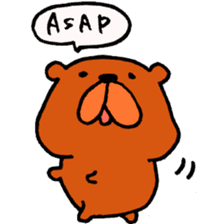 Speaking teddy bear sticker #4455595