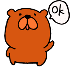 Speaking teddy bear sticker #4455596