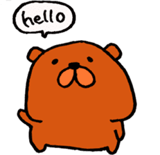 Speaking teddy bear sticker #4455598