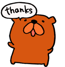 Speaking teddy bear sticker #4455600