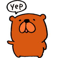 Speaking teddy bear sticker #4455604