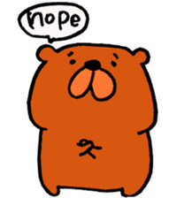 Speaking teddy bear sticker #4455605