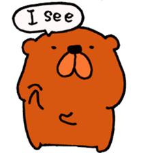 Speaking teddy bear sticker #4455607