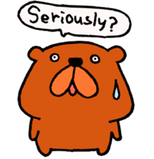 Speaking teddy bear sticker #4455608