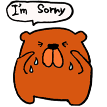 Speaking teddy bear sticker #4455609