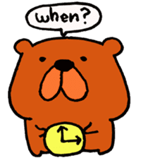 Speaking teddy bear sticker #4455611