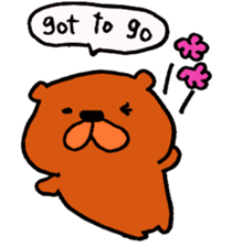 Speaking teddy bear sticker #4455612