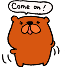 Speaking teddy bear sticker #4455614