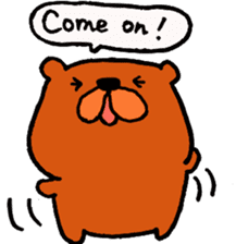 Speaking teddy bear sticker #4455614