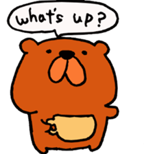 Speaking teddy bear sticker #4455615